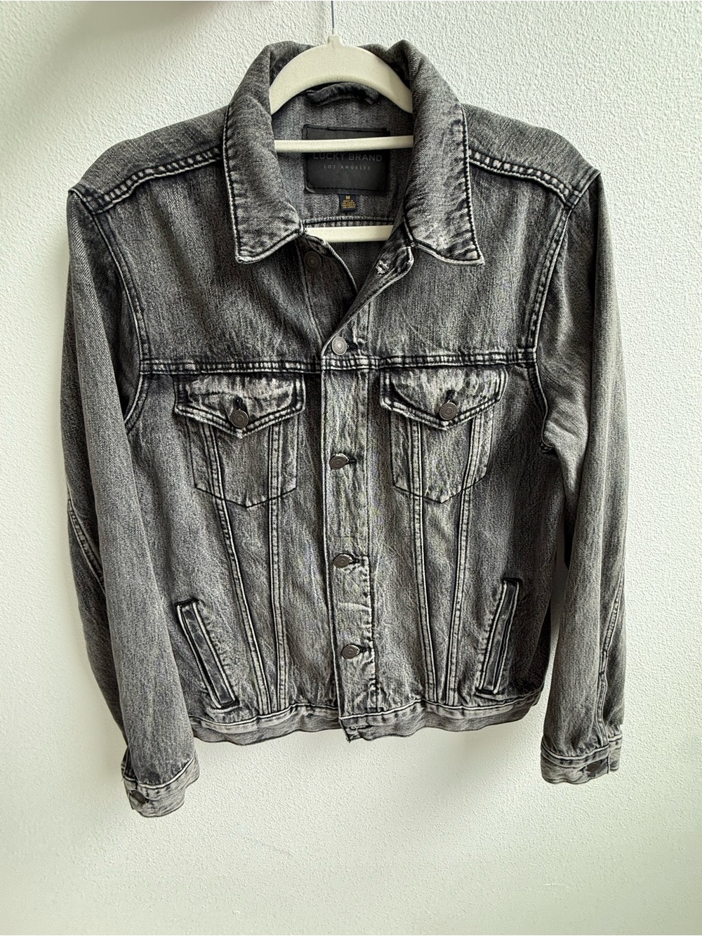 Lucky Brand Oversized Gray Denim Jacket